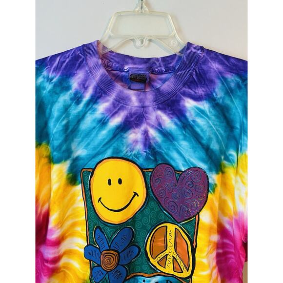 Love Unlimited Have a Nice Day Tye Dye T Shirt Size Large - Picture 2 of 8